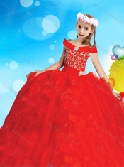 Exquisite Off the Shoulder Mini Quinceanera Dress with Cap Sleeves