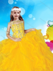 Gorgeous Scoop Cap Sleeves Mini Quinceanera Dress with Beading and Ruffles