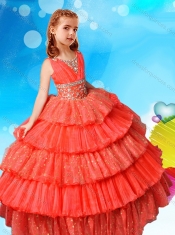 Polka Dot Sequined Mini Quinceanera Dress with Ruffled Layers and Beading