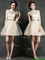 New Arrivals A Line Short Prom Dresses in Champagne