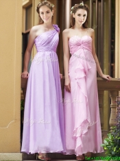 Perfect Empire Ankle Length Zipper Up Prom Dresses in Chiffon