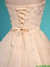 Exquisite Applique and Beaded Sweetheart Prom Dresses in Mini Length