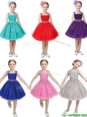 Gorgeous Straps Beading and Bowknot Mini Quinceanera Dresses in Mini Length