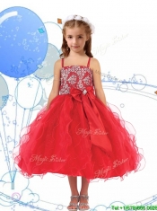 Modest Spaghetti Straps Mini Quinceanera Dress with Beading and Ruffles