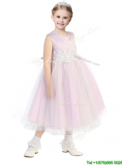 New Arrivals Scoop Mini Quinceanera Dresses with Appliques and Beading