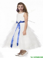 Romantic Ruffled Layers and Bowknot Mini Quinceanera Dresses in White