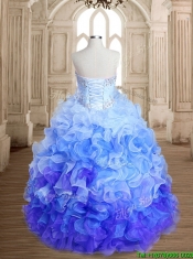 Exclusive Beaded and Ruffled Sweet 16 Dress in Rainbow