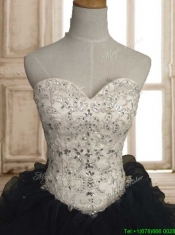 Modest Straps Organza Sweet 16 Dress with Beading and Ruffles