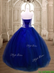 New Arrivals Beaded Tulle Quinceanera Dress in Royal Blue