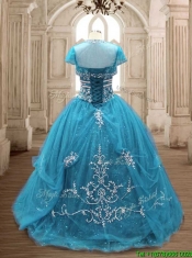 New Arrivals Big Puffy Sweet 16 Dress in Teal