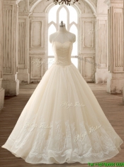 See Through High Neck Champagne Quinceanera Dress with Beading and Appliques