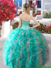Gorgeous Really Puffy Sweet 16 Dress with Beading and Ruffles