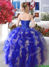 Perfect Applique and Ruffled Sweet 16 Gown with Puffy Skirt