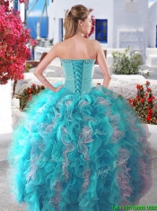Best Selling Big Puffy Detachable Quinceanera Dresses with Beading and Ruffles