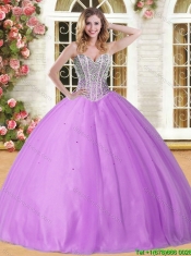 New Arrivals Big Puffy Lilac Quinceanera Dress with Beading