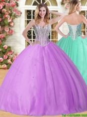 New Arrivals Big Puffy Lilac Quinceanera Dress with Beading