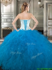 New Style Big Puffy Detachable Quinceanera Dresses with Beading and Ruffles