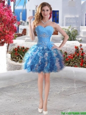 New Style Big Puffy Detachable Quinceanera Dresses with Beading and Ruffles