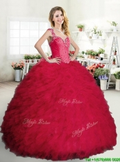 Perfect Big Puffy Sweet 16 Dress with Beading and Ruffles