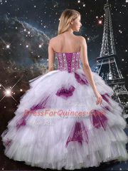 Floor Length Three Pieces Sleeveless Multi-color Sweet 16 Quinceanera Dress Zipper