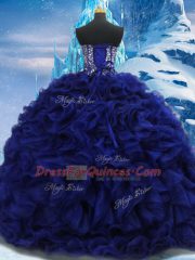 Sleeveless Lace Up Floor Length Beading Sweet 16 Dress