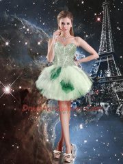 Inexpensive Multi-color Lace Up Quince Ball Gowns Beading and Ruffled Layers and Sequins Sleeveless Floor Length