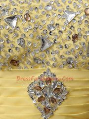 New Style Baby Blue Empire Chiffon Sweetheart Sleeveless Beading and Ruching Floor Length Lace Up Evening Dress