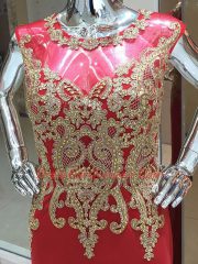 Most Popular Beading and Appliques Homecoming Dress Red Zipper Sleeveless Floor Length