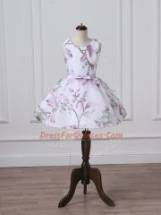 Discount Multi-color Sleeveless Pattern Knee Length Toddler Flower Girl Dress