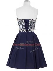 Custom Fit Sleeveless Lace Up Mini Length Beading Dress for Prom