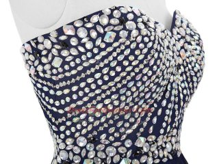 Custom Fit Sleeveless Lace Up Mini Length Beading Dress for Prom