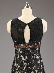 Black Dress for Prom Sweetheart Sleeveless Brush Train Zipper