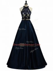Clearance Taffeta Sleeveless Floor Length Prom Gown and Lace and Appliques