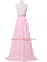 Floor Length Lavender Homecoming Dress Scoop Sleeveless Zipper