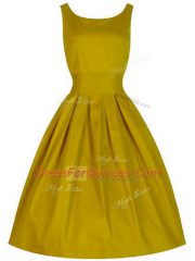 Delicate Sleeveless Ruching Lace Up Damas Dress