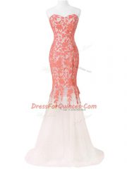 High Quality White Prom Dress Prom and Party and Military Ball with Lace and Appliques Sweetheart Sleeveless Lace Up