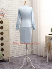 Modest Straps Sleeveless Satin Lace and Appliques Zipper