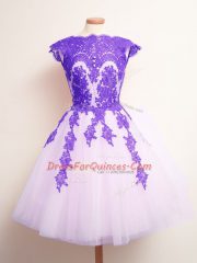 Fantastic Mini Length A-line Sleeveless Multi-color Dama Dress for Quinceanera Lace Up
