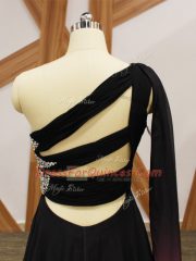 Sophisticated Empire Sleeveless Multi-color Prom Dresses Brush Train Criss Cross