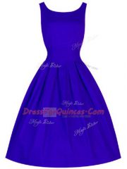 Stylish Taffeta Sleeveless Knee Length Court Dresses for Sweet 16 and Ruching