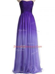 Fashion Multi-color Sweetheart Lace Up Ruching Prom Party Dress Sleeveless