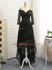 Amazing Lace Half Sleeves High Low Prom Dresses and Lace Amazing Lace Half Sleeves High Low Prom Dresses and Lace