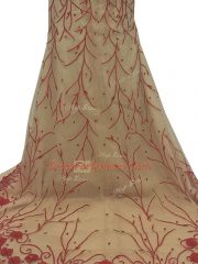 Sleeveless Brush Train Zipper Hand Made Flower Prom Dress