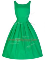 Trendy Sleeveless Lace Up Knee Length Ruching Quinceanera Dama Dress