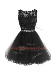 Burgundy Sleeveless Organza Zipper Prom Dress for Prom and Party and Sweet 16