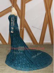 Custom Designed Lace Long Sleeves Homecoming Dress and Lace