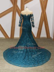 Custom Designed Lace Long Sleeves Homecoming Dress and Lace