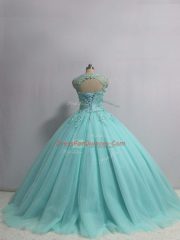 Cheap Sleeveless Appliques Lace Up Vestidos de Quinceanera