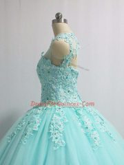 Cheap Sleeveless Appliques Lace Up Vestidos de Quinceanera