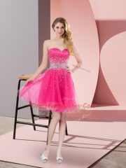 Sleeveless Beading Lace Up